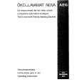 AEG LAVNOVA Owners Manual AEG LAVNOVA Owners Manual