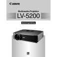 CANON LV-5200 Owners Manual CANON LV-5200 Owners Manual