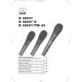 AKG D3800 Owners Manual AKG D3800 Owners Manual