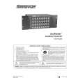 SHURE AuxPander Owners Manual SHURE AuxPander Owners Manual