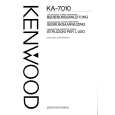 KENWOOD KA7010 Owners Manual KENWOOD KA7010 Owners Manual