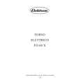 ELECTROLUX FO60X Owners Manual ELECTROLUX FO60X Owners Manual