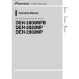 PIONEER DEH-2800MPB/X1P/EW Owners Manual PIONEER DEH-2800MPB/X1P/EW Owners Manual