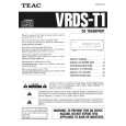 TEAC VRDST1 Owners Manual TEAC VRDST1 Owners Manual