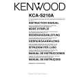 KENWOOD KCA-S210A Owners Manual KENWOOD KCA-S210A Owners Manual