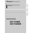 PIONEER DEH-P4400RB/X1B/EW Owners Manual PIONEER DEH-P4400RB/X1B/EW Owners Manual
