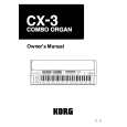 KORG CX-3 Owners Manual KORG CX-3 Owners Manual