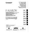 PIONEER F-301RDS Owners Manual PIONEER F-301RDS Owners Manual
