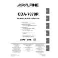 ALPINE CDA7878R Owners Manual ALPINE CDA7878R Owners Manual