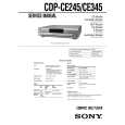 SONY CDPCE245 Service Manual SONY CDPCE245 Service Manual