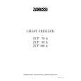 ZANUSSI ZCF78A Owners Manual ZANUSSI ZCF78A Owners Manual