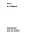 SONY AC-P700A Service Manual SONY AC-P700A Service Manual