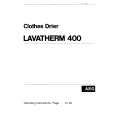 AEG Lavatherm 400 Owners Manual AEG Lavatherm 400 Owners Manual