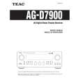 TEAC AG-D7900 Owners Manual TEAC AG-D7900 Owners Manual