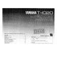 YAMAHA T-1020 Owners Manual YAMAHA T-1020 Owners Manual