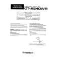PIONEER CT-X540WR Owners Manual PIONEER CT-X540WR Owners Manual