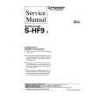 PIONEER SHF9 Service Manual PIONEER SHF9 Service Manual