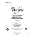 WHIRLPOOL MW8650XS5 Parts Catalog WHIRLPOOL MW8650XS5 Parts Catalog