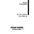 ARTHUR MARTIN ELECTROLUX DG2002W Owners Manual ARTHUR MARTIN ELECTROLUX DG2002W Owners Manual
