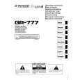 PIONEER GR777 Owners Manual PIONEER GR777 Owners Manual