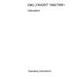 AEG Favorit 7080 BIO W Owners Manual AEG Favorit 7080 BIO W Owners Manual