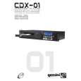 GEMINI CDX-01 Owners Manual GEMINI CDX-01 Owners Manual