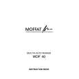 MOFFAT WDF40B Owners Manual MOFFAT WDF40B Owners Manual