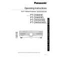 PANASONIC PT-D5600E Owners Manual PANASONIC PT-D5600E Owners Manual