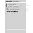 PIONEER DEH-P4500R/XM/EW Owners Manual PIONEER DEH-P4500R/XM/EW Owners Manual