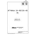NIKON AF NIKKOR 24-85 2.8-4D Parts Catalog NIKON AF NIKKOR 24-85 2.8-4D Parts Catalog