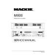 MACKIE M800 Service Manual MACKIE M800 Service Manual