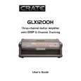 CRATE GLX1200H User Guide CRATE GLX1200H User Guide