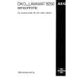 AEG LAV9250SENS. Owners Manual AEG LAV9250SENS. Owners Manual