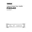 YAMAHA P2040 Owners Manual YAMAHA P2040 Owners Manual