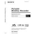 SONY MZNH900 Owners Manual SONY MZNH900 Owners Manual