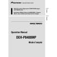 PIONEER DEH-P8400MP/XN/UC Owners Manual PIONEER DEH-P8400MP/XN/UC Owners Manual