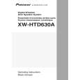 PIONEER XW-HTD630A/KUCXJ Owners Manual PIONEER XW-HTD630A/KUCXJ Owners Manual