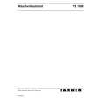 ZANKER TE1000 Owners Manual ZANKER TE1000 Owners Manual