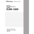 PIONEER DJM-1000/RLTXJ Owners Manual PIONEER DJM-1000/RLTXJ Owners Manual