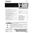 TEAC V600 Owners Manual TEAC V600 Owners Manual