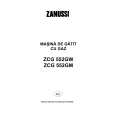 ZANUSSI ZCG552GM Owners Manual ZANUSSI ZCG552GM Owners Manual