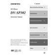 ONKYO DVSP302 Owners Manual ONKYO DVSP302 Owners Manual