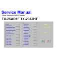 PANASONIC TX25AD1F Service Manual PANASONIC TX25AD1F Service Manual