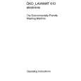 AEG Lavamat 610 A Owners Manual AEG Lavamat 610 A Owners Manual