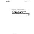 SONY GDM-2000TC Owners Manual SONY GDM-2000TC Owners Manual