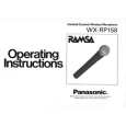 PANASONIC WXRP158 Owners Manual PANASONIC WXRP158 Owners Manual