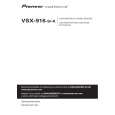 PIONEER VSX-916-K/MYXJ5 Owners Manual PIONEER VSX-916-K/MYXJ5 Owners Manual