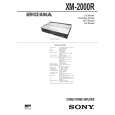 SONY XM2000R Service Manual SONY XM2000R Service Manual