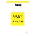 ZANUSSI ZCG55CGW Owners Manual ZANUSSI ZCG55CGW Owners Manual