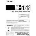 TEAC W515R Owners Manual TEAC W515R Owners Manual